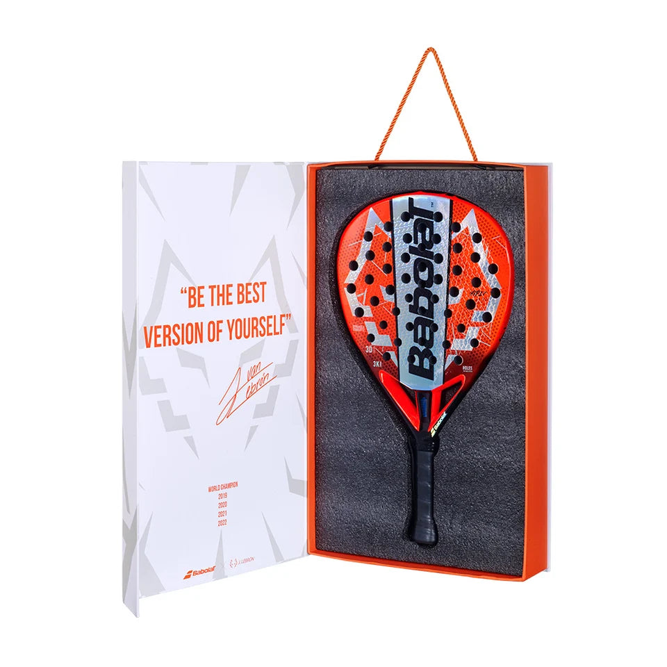 2026 Babolat LeBron Viper 3.0 padel racket - presentation box with the racket
