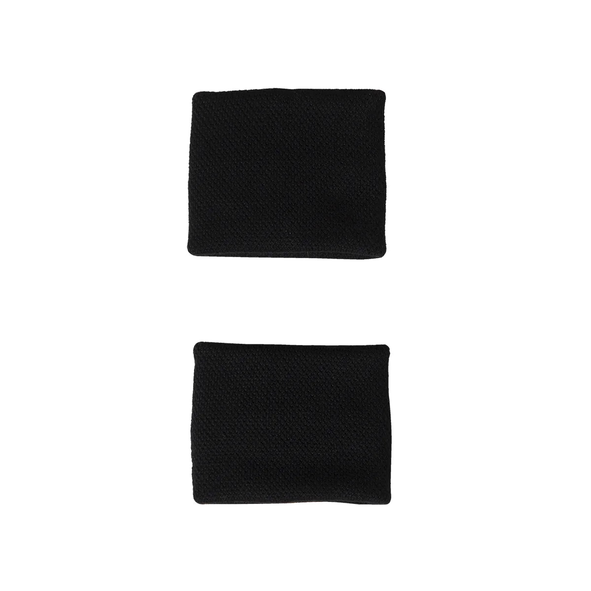 Adidas White Wristband - pair in black, laid flat