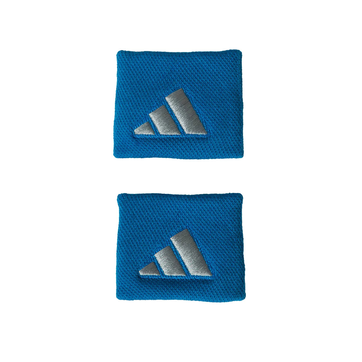 Adidas White Wristband - pair in blue