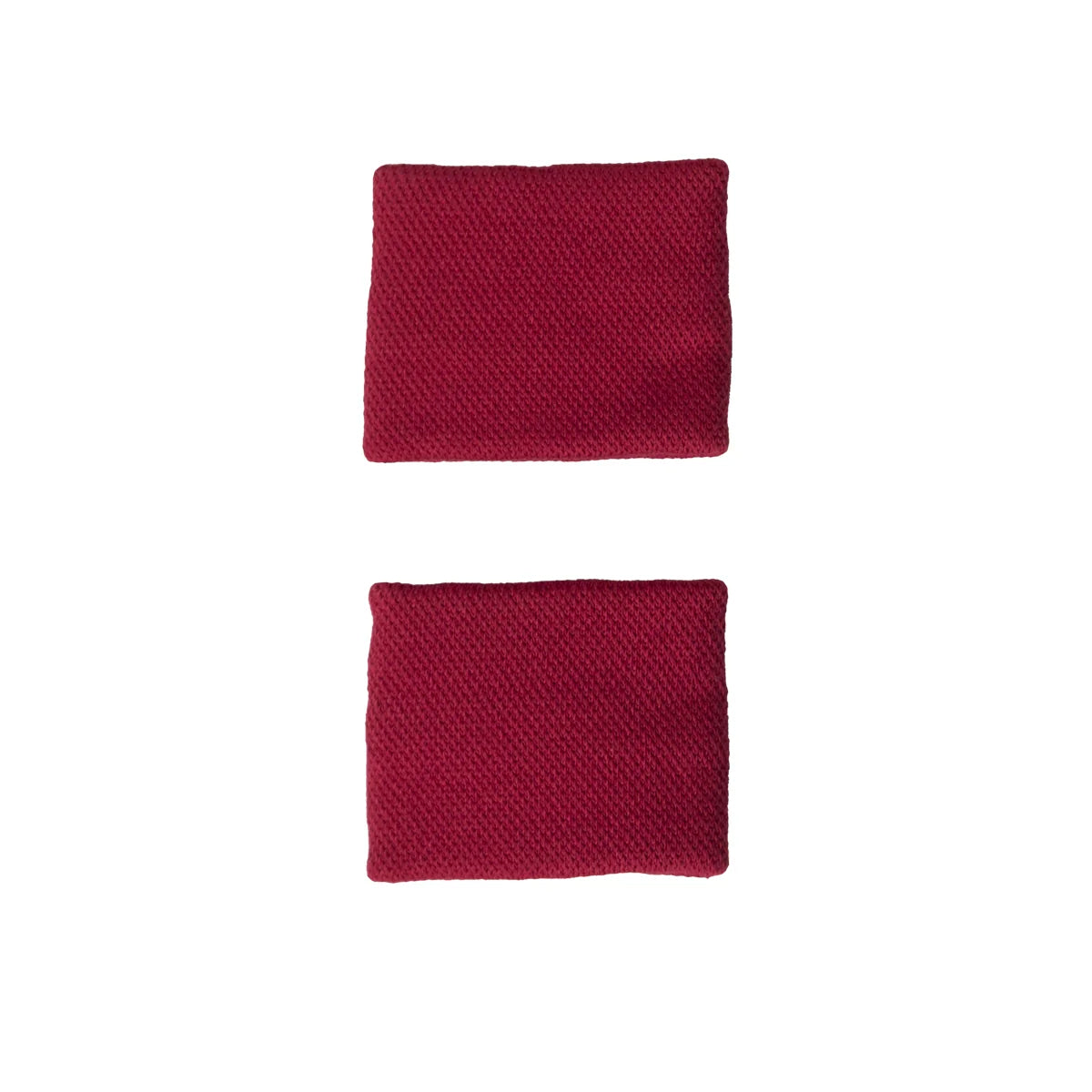 Adidas White Wristband - single in burgundy