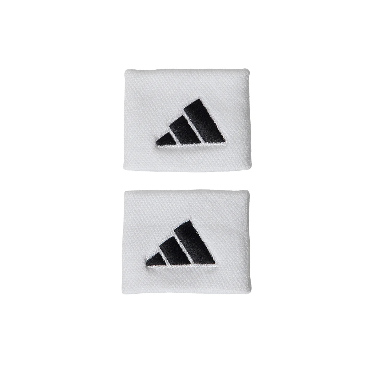 Adidas Black Wristband - pair in white