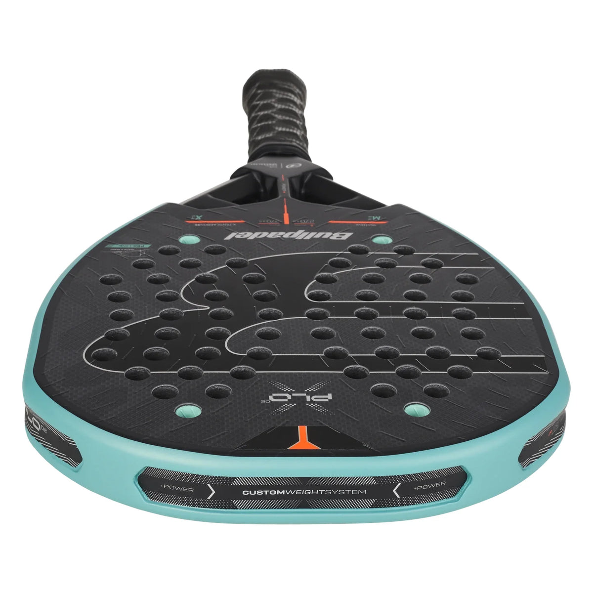 Bullpadel XPLO 02 padel racket - top view