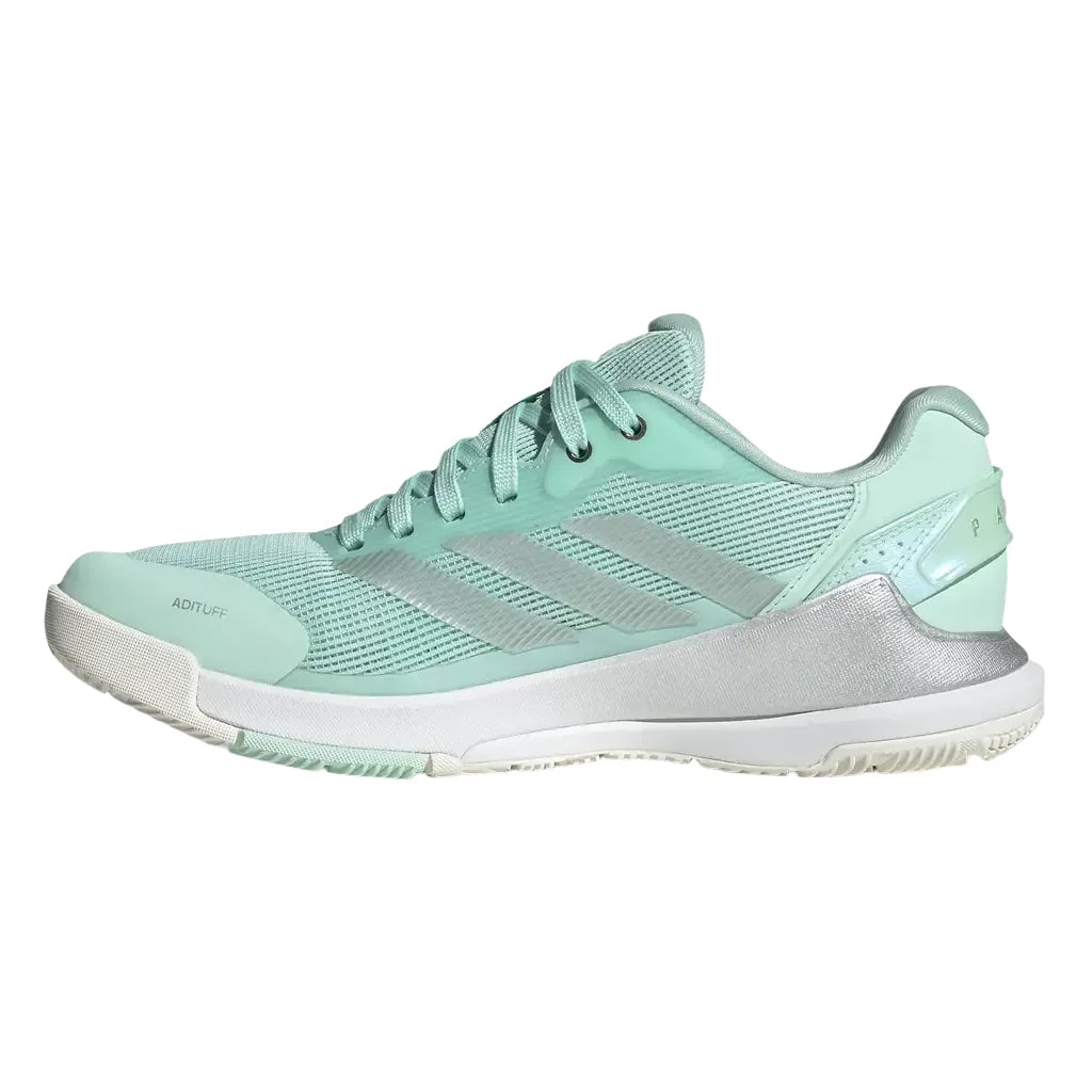 Adidas Crazyquick LS women's padel shoes (Clear Mint/Silver) - inner side view