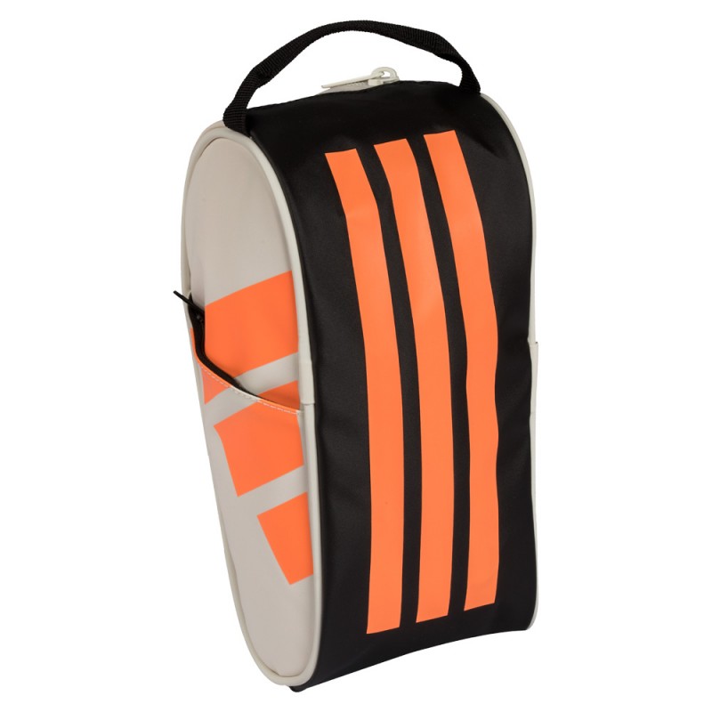 Adidas Accessory Bag (White) - end panel view with carry handle