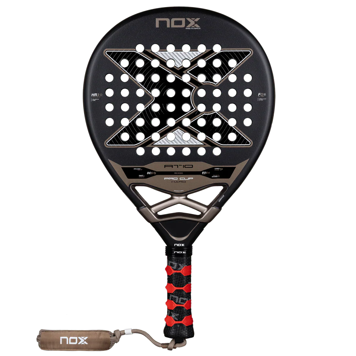 2026 Nox AT10 Pro Cup Hard By Agustin Tapia padel racket - front face