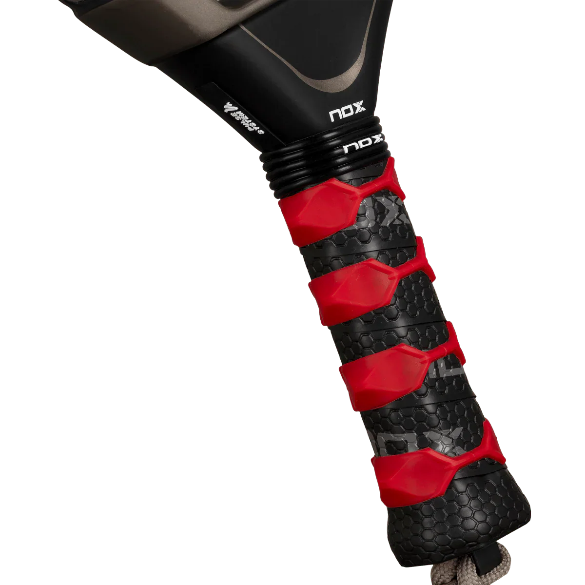 2026 Nox AT10 Pro Cup Hard By Agustin Tapia padel racket - close-up of the grip