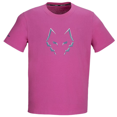 2027 Babolat Lebrón Cotton men's padel T-shirt (Raspberry) - front view