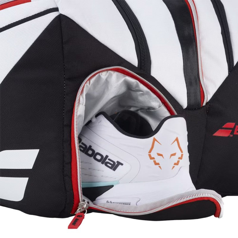 2026 Babolat RH Pro Technical padel racket bag - open, showing the interior with shoes