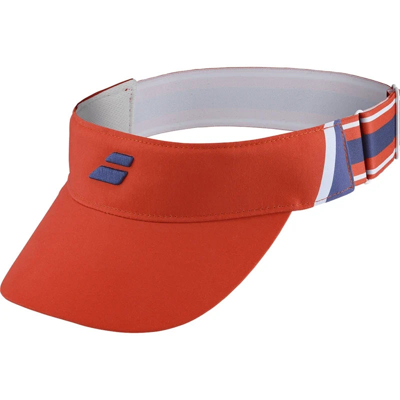 Babolat Elastic padel visor (Red) - angled front view