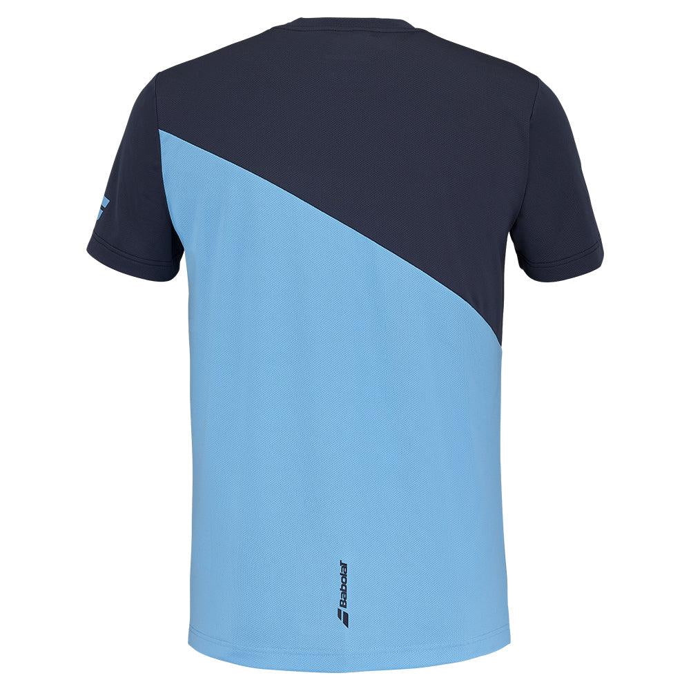 Babolat Drive crew neck padel T-shirt (Blue) - back view