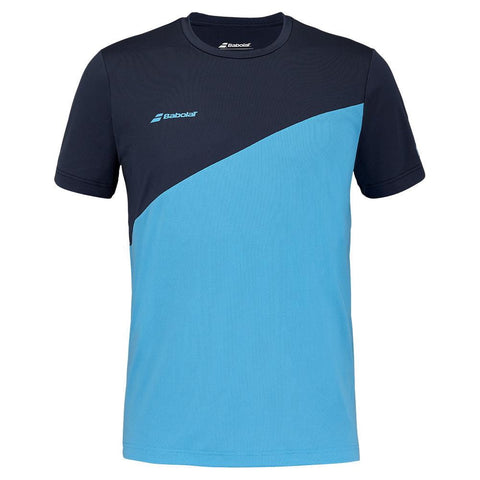 Babolat Drive crew neck padel T-shirt (Blue) - front view