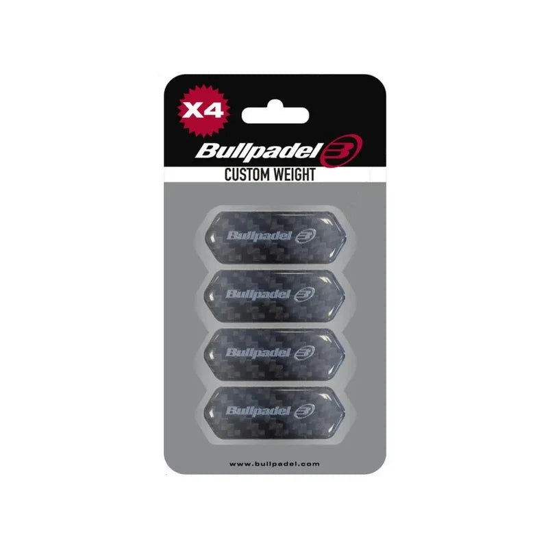 Bullpadel Custom Weight Frame black gel weight plates for a padel racket