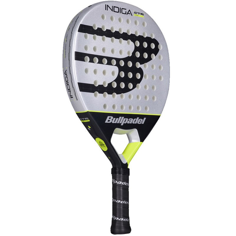 Bullpadel Indiga Control padel racket - angled view