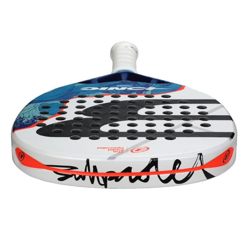 Bullpadel Ionic Power padel racket - laid flat showing the frame top