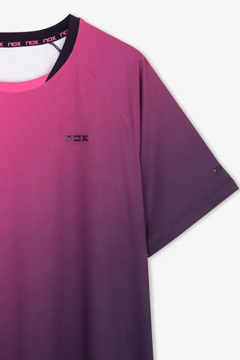 2026 Nox Men's PRO padel T-shirt (Blackberry Rose Degraded) - view 7