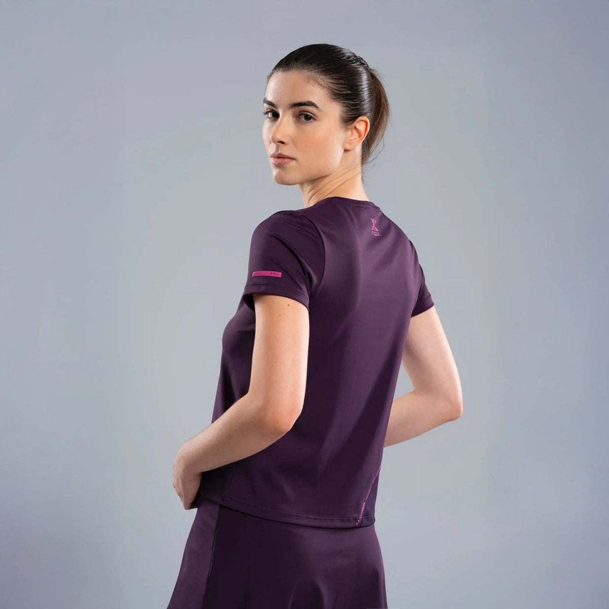 2026 Nox Womens Pro padel T-shirt (Deep Purple) - view 3