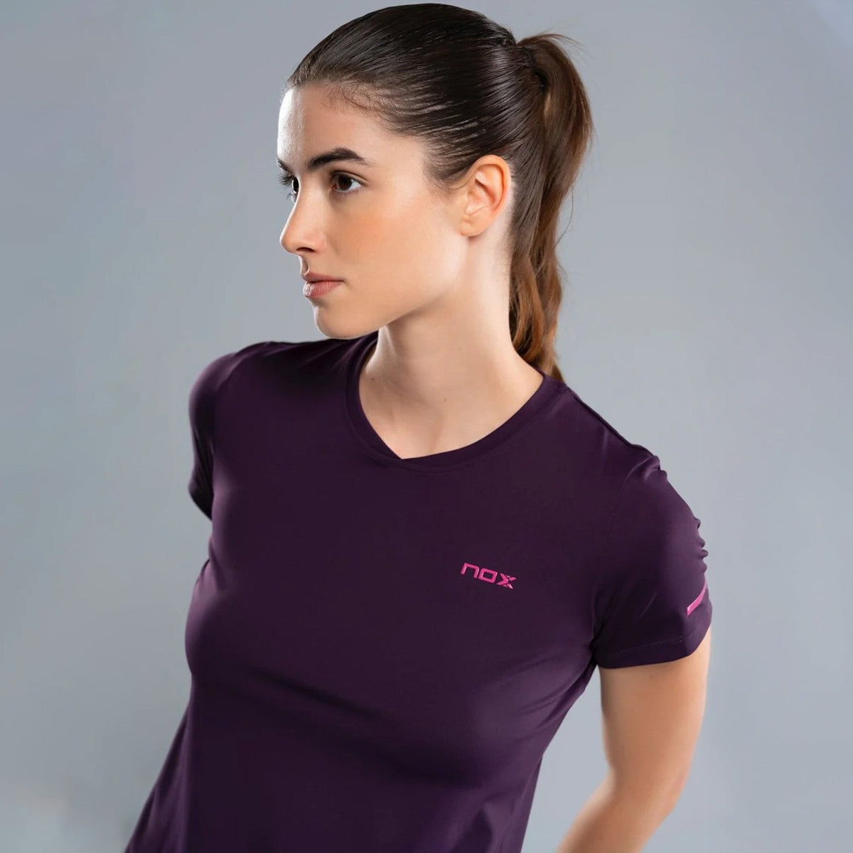 2026 Nox Womens Pro padel T-shirt (Deep Purple) - view 4
