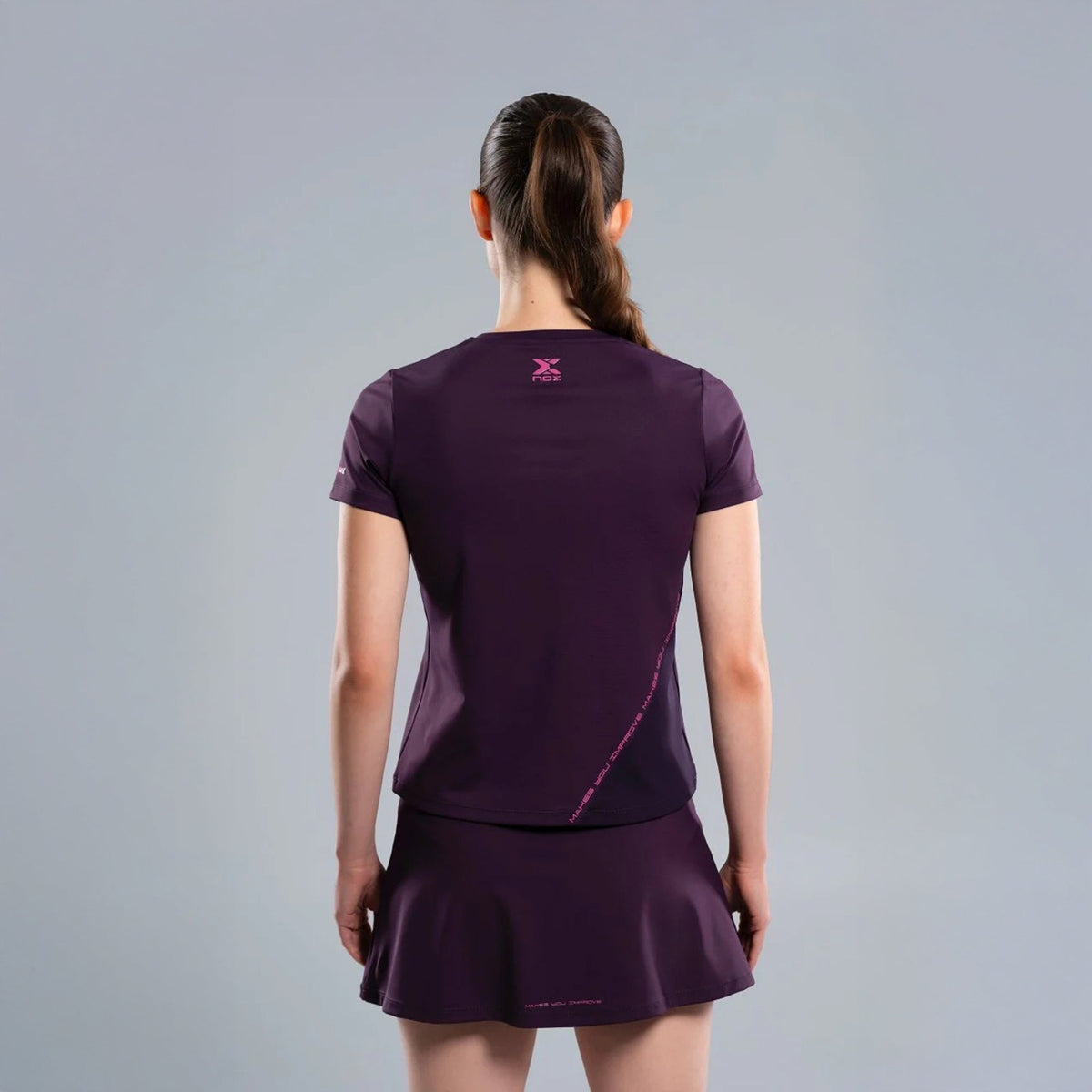 2026 Nox Womens Pro padel T-shirt (Deep Purple) - view 5