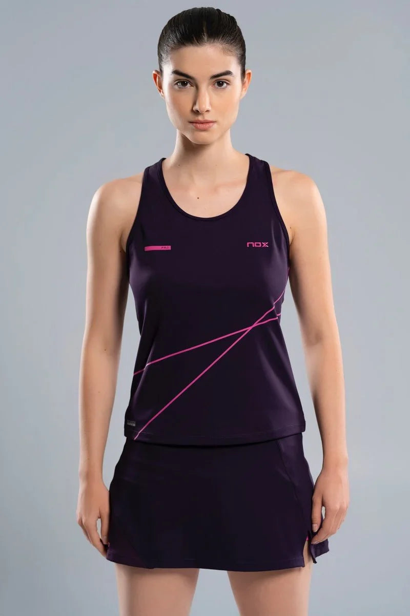 2026 Nox Womens Pro padel tank top (Blackberry) - view 7