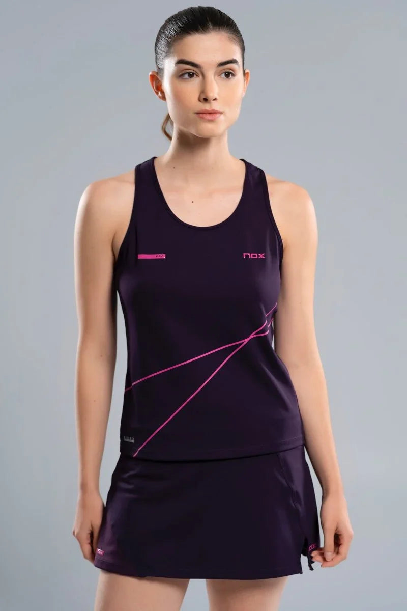 2026 Nox Womens Pro padel tank top (Blackberry) - view 3