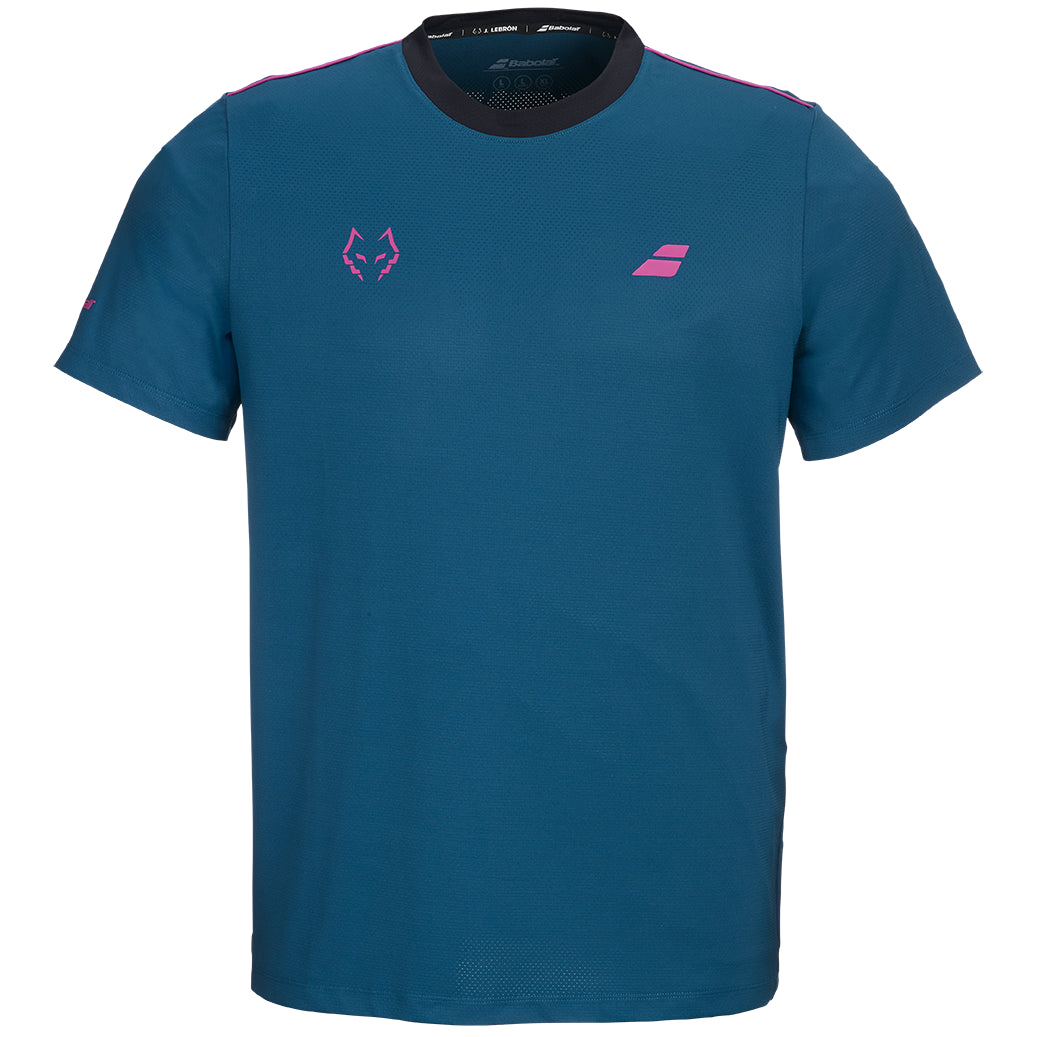 2027 Babolat Lebrón Crew Neck men's padel T-shirt (Legion Blue) - front view