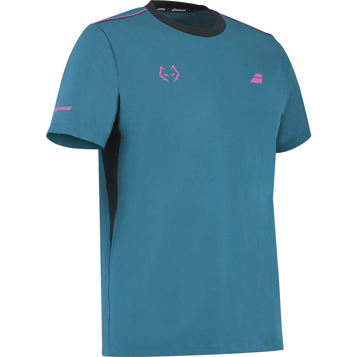 2027 Babolat Lebrón Crew Neck men's padel T-shirt (Legion Blue) - angled view