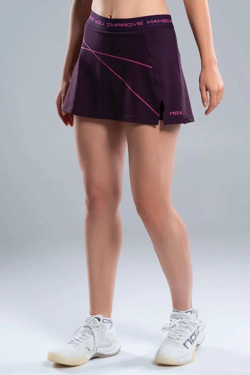 2026 Nox Womens Pro padel skirt (Deep Purple) - view 9
