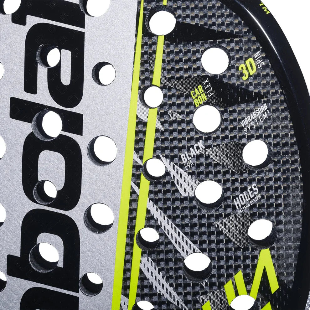 2026 Babolat Counter Veron 2.6 padel racket - close-up of the hitting surface