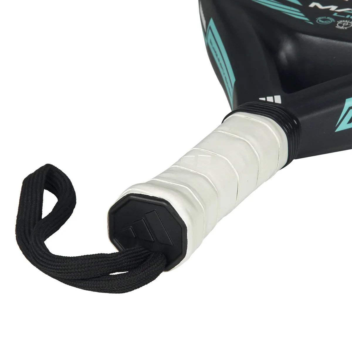 Adidas Match Light padel racket - handle, grip and wrist strap detail