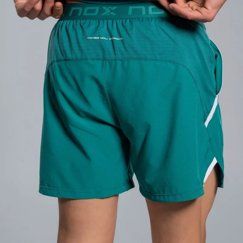 2026 Nox Pro men's padel shorts (Ivy Green) - back waistband detail