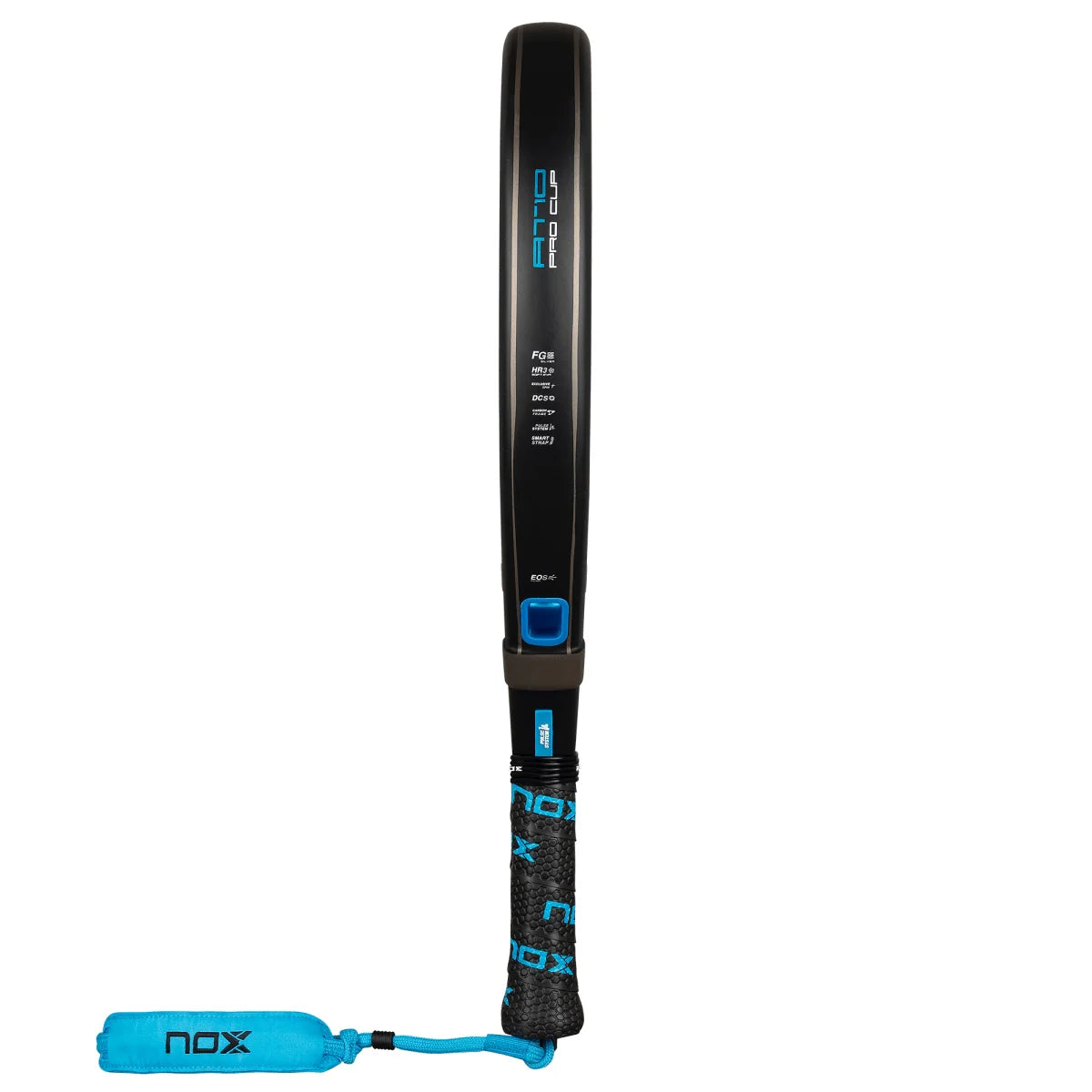 2026 Nox AT10 Pro Cup Comfort By Agustin Tapia padel racket - edge-on profile view