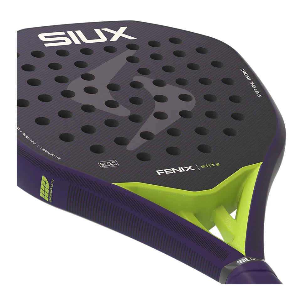 2026 Siux Fenix Elite 6 padel racket - laid flat showing the face