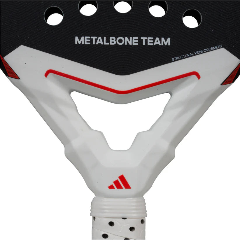 2025 Adidas Metalbone Team 3.4 padel racket - close-up of the heart bridge