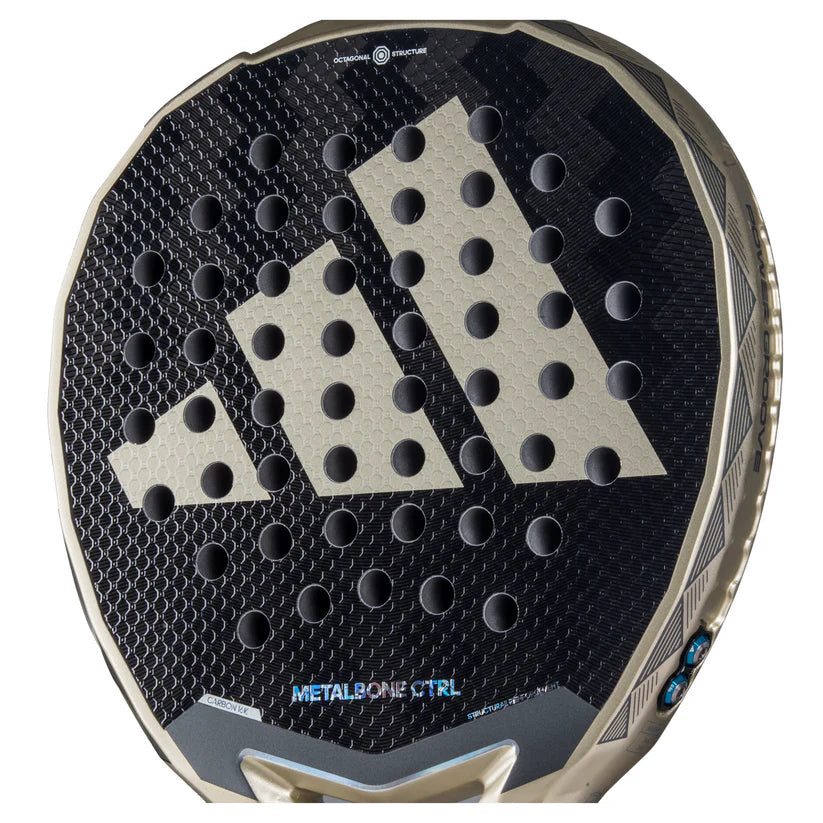 2025 Adidas Metalbone CTRL 3.4 padel racket - angled close-up of the hitting face