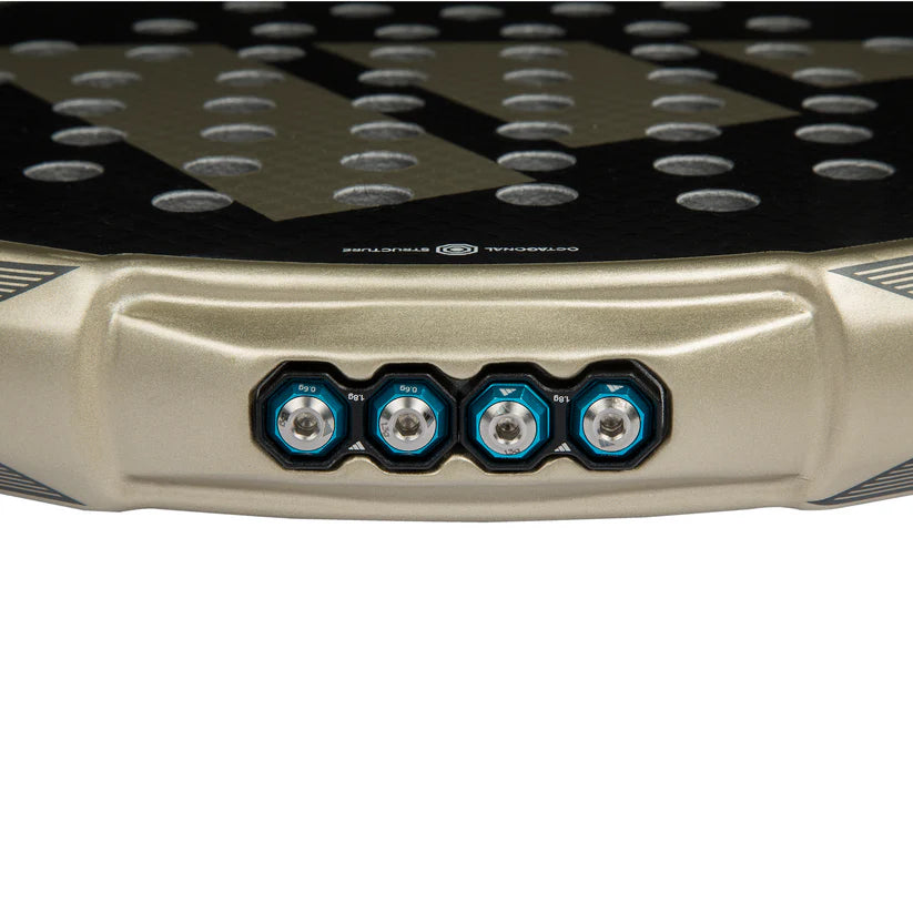 2025 Adidas Metalbone CTRL 3.4 padel racket - close-up of the adjustable weight system