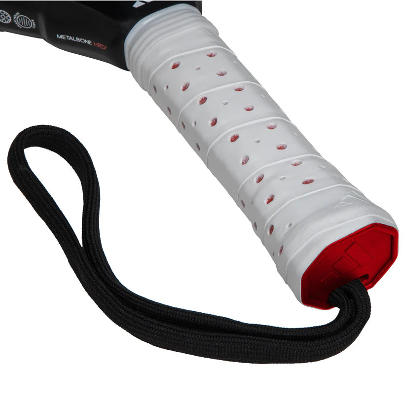 2025 Adidas Metalbone HRD+ 3.4 padel racket - grip and wrist strap detail