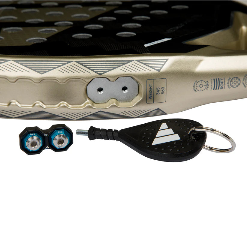2025 Adidas Metalbone CTRL 3.4 padel racket - weight kit with tool and spare weights