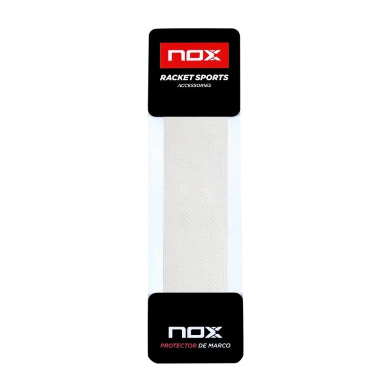 Nox padel racket frame protector in frosted transparent film