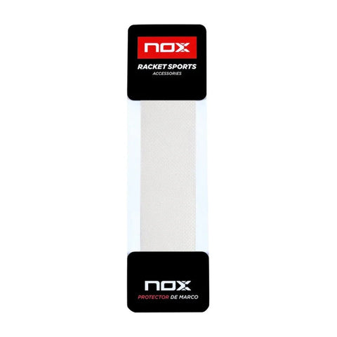 Nox padel racket frame protector in frosted transparent film