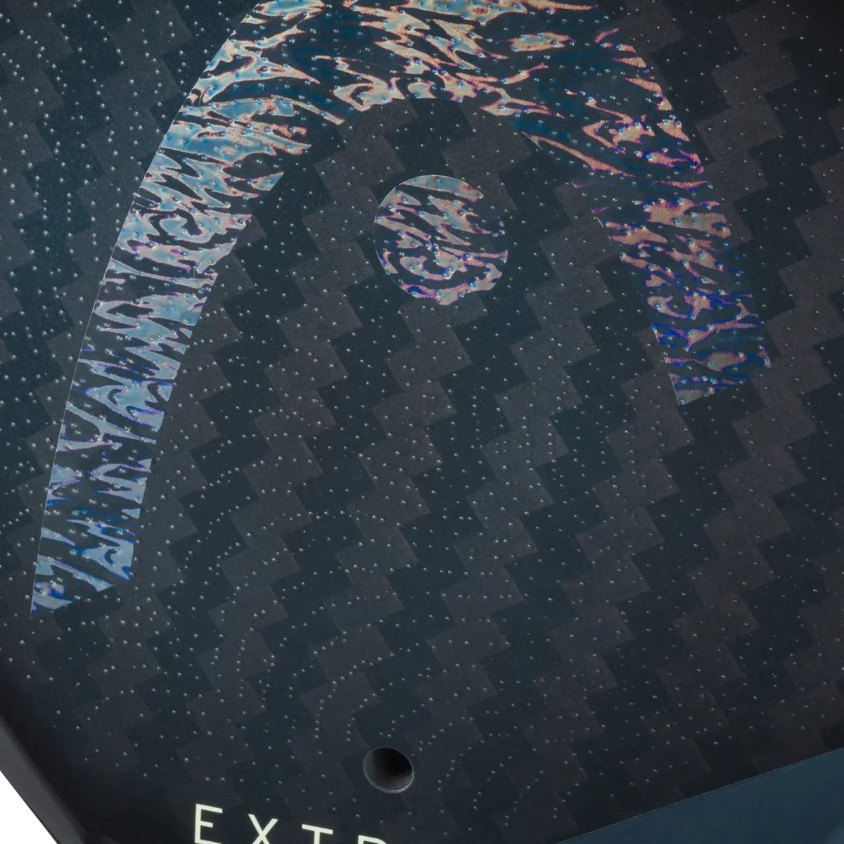 Head Extreme One X padel racket - close-up of the textured hitting surface