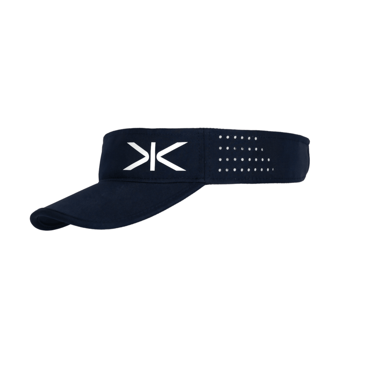 Kupe Navy Visor - three-quarter side view on a white background