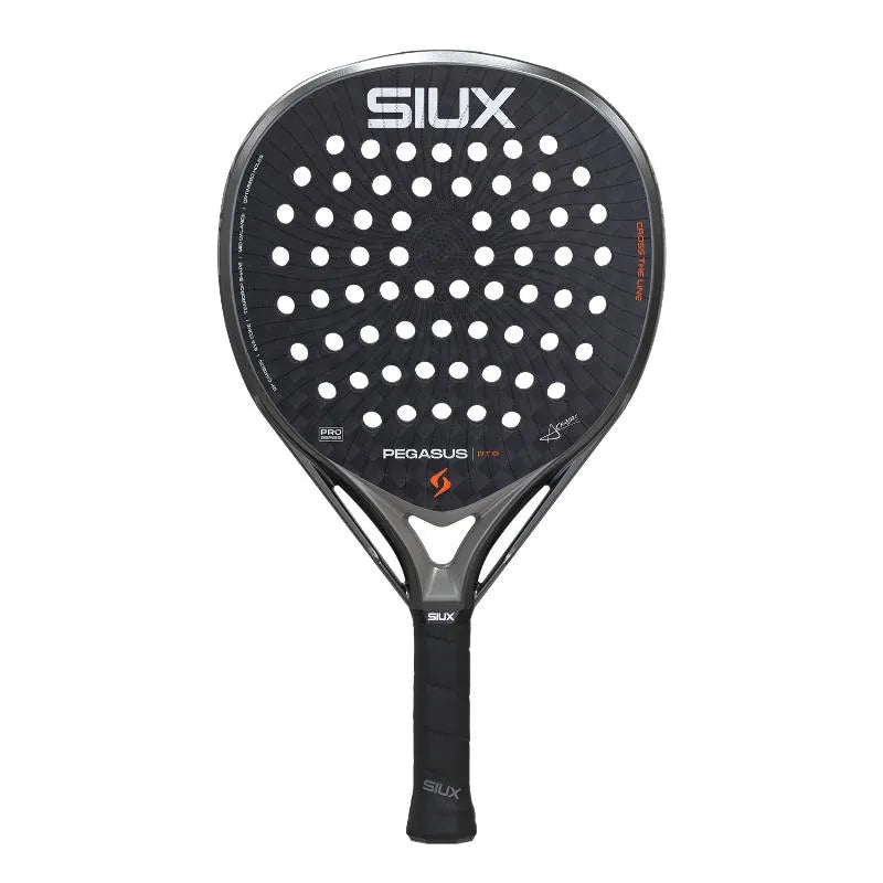 2026 Siux Pegasus Pro Storm Grey padel racket - front face