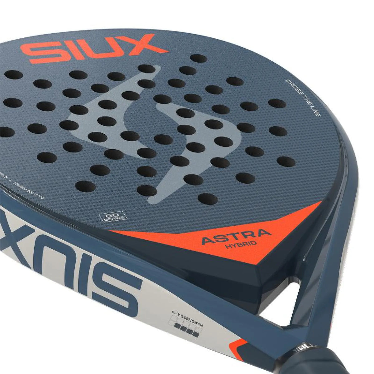 2026 Siux Astra Hybrid padel racket - laid flat showing the frame top