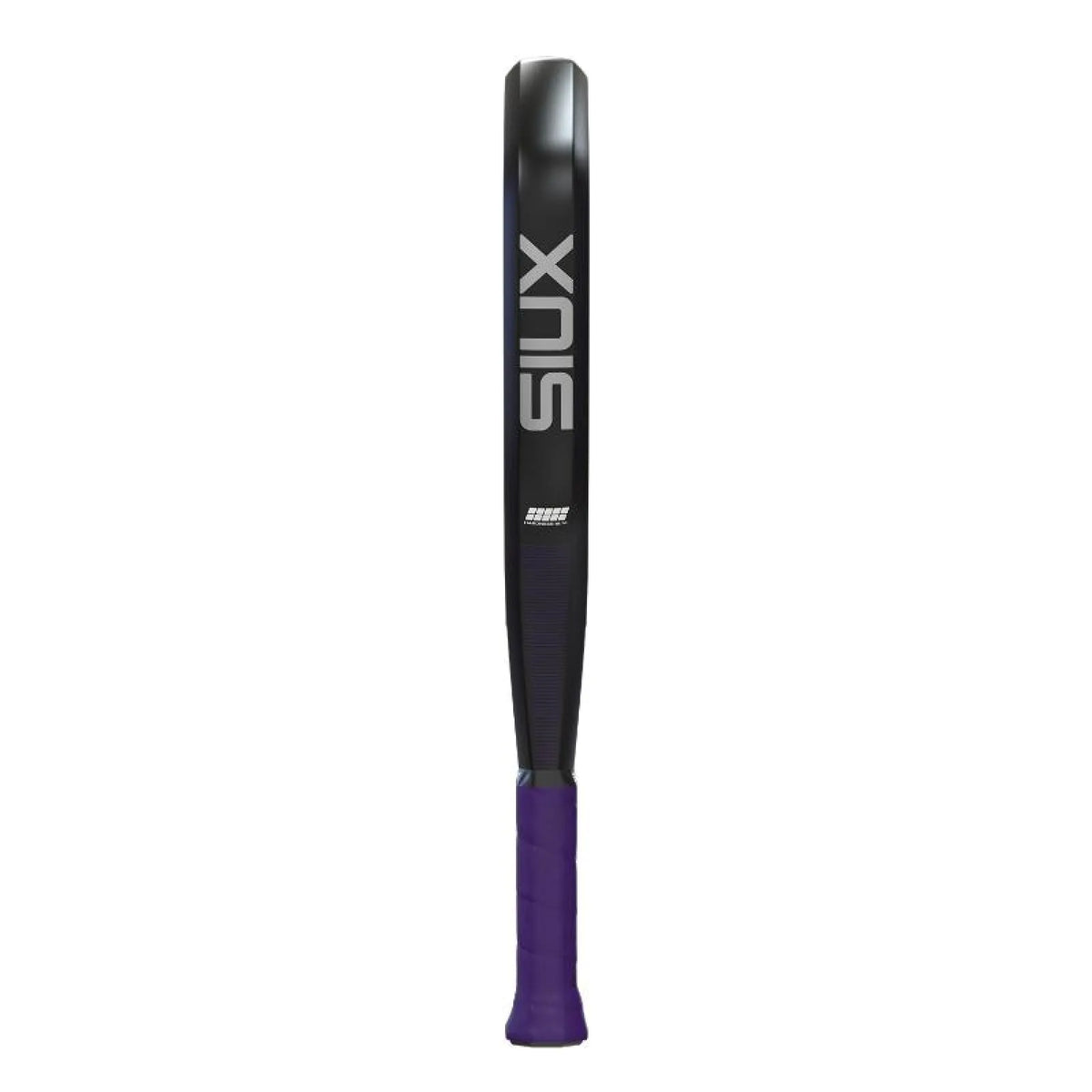 2026 Siux Fenix Pro Black padel racket - edge-on profile view