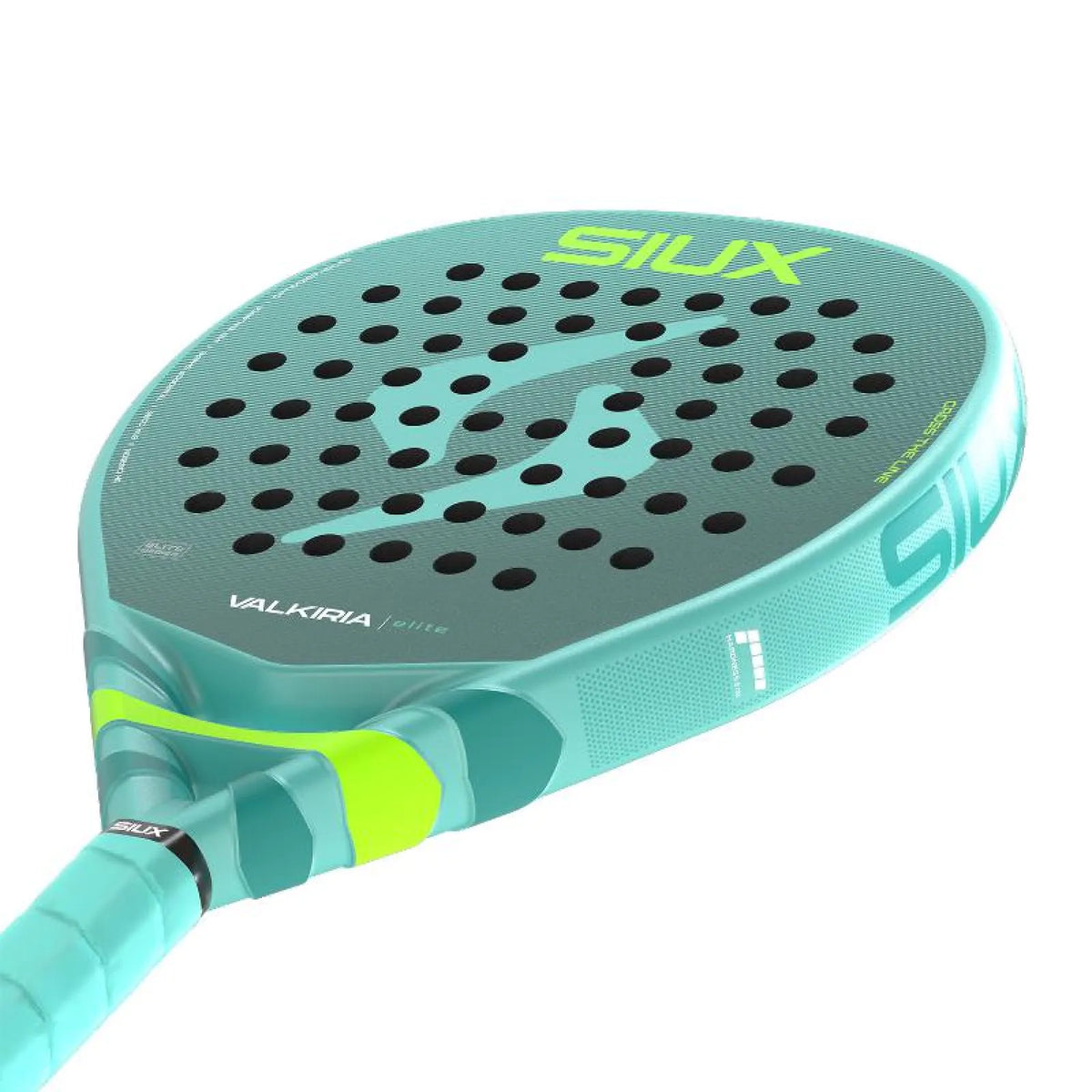 2026 Siux Valkiria Elite 2 padel racket - laid flat showing the face