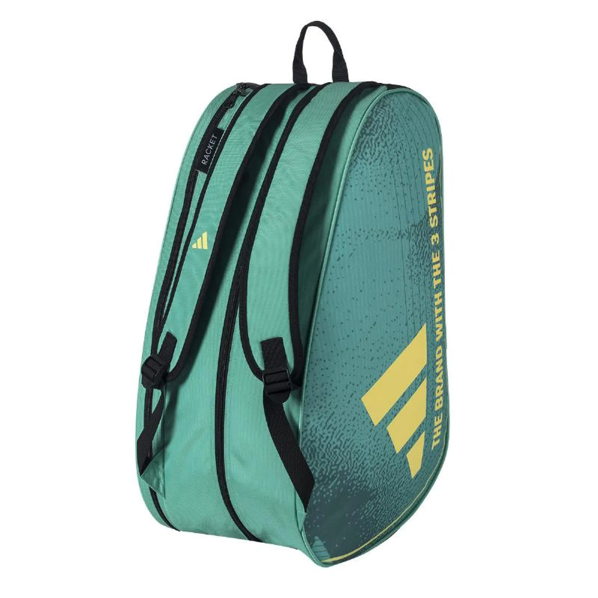 2025 Adidas Racketbag Control Green 3.4 - angled three-quarter view
