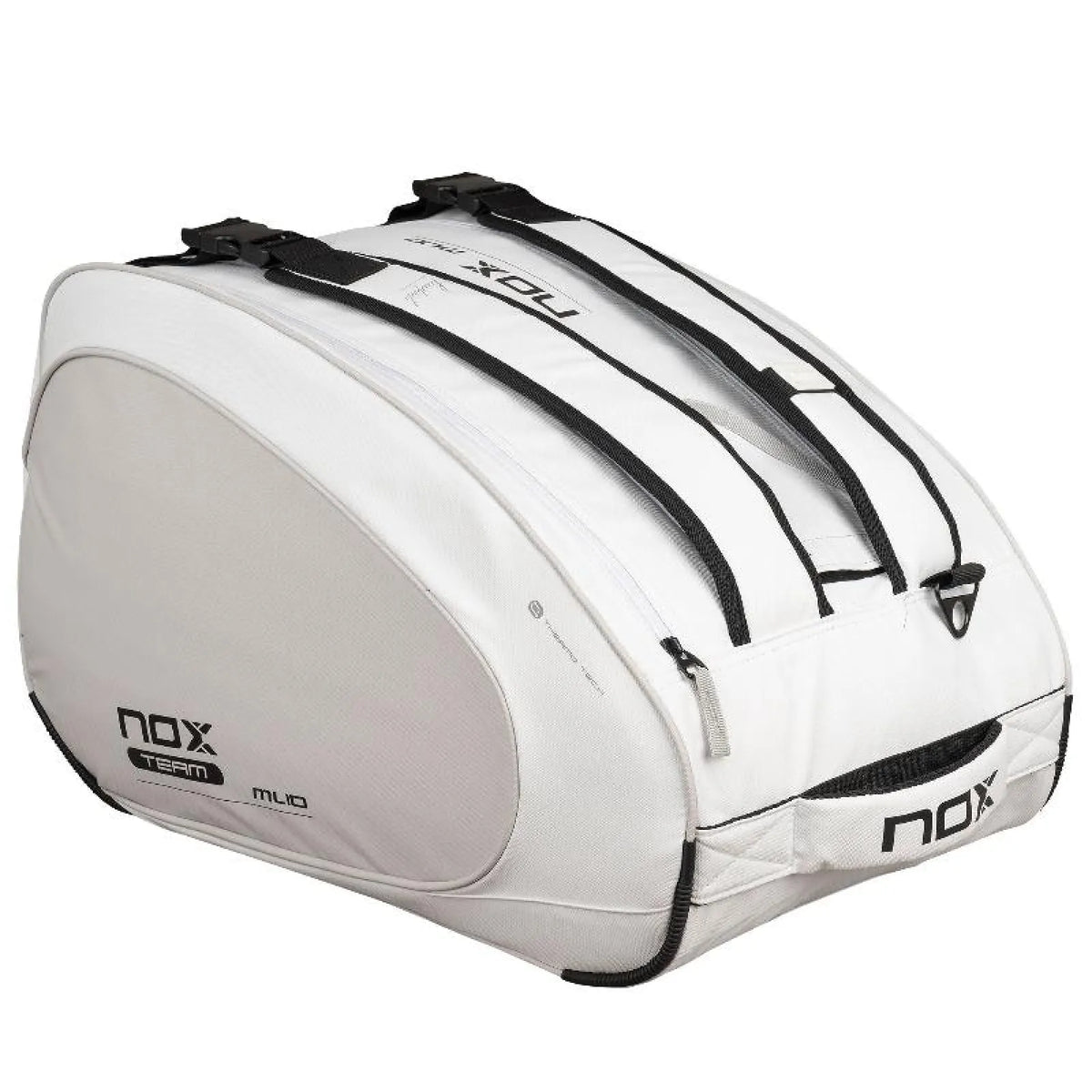 Nox ML10 Team Bag White - rear view showing the harness