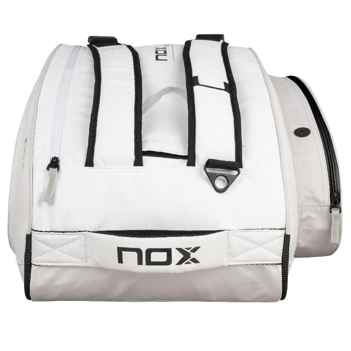 Nox ML10 Team Bag White - rear view showing the carry straps