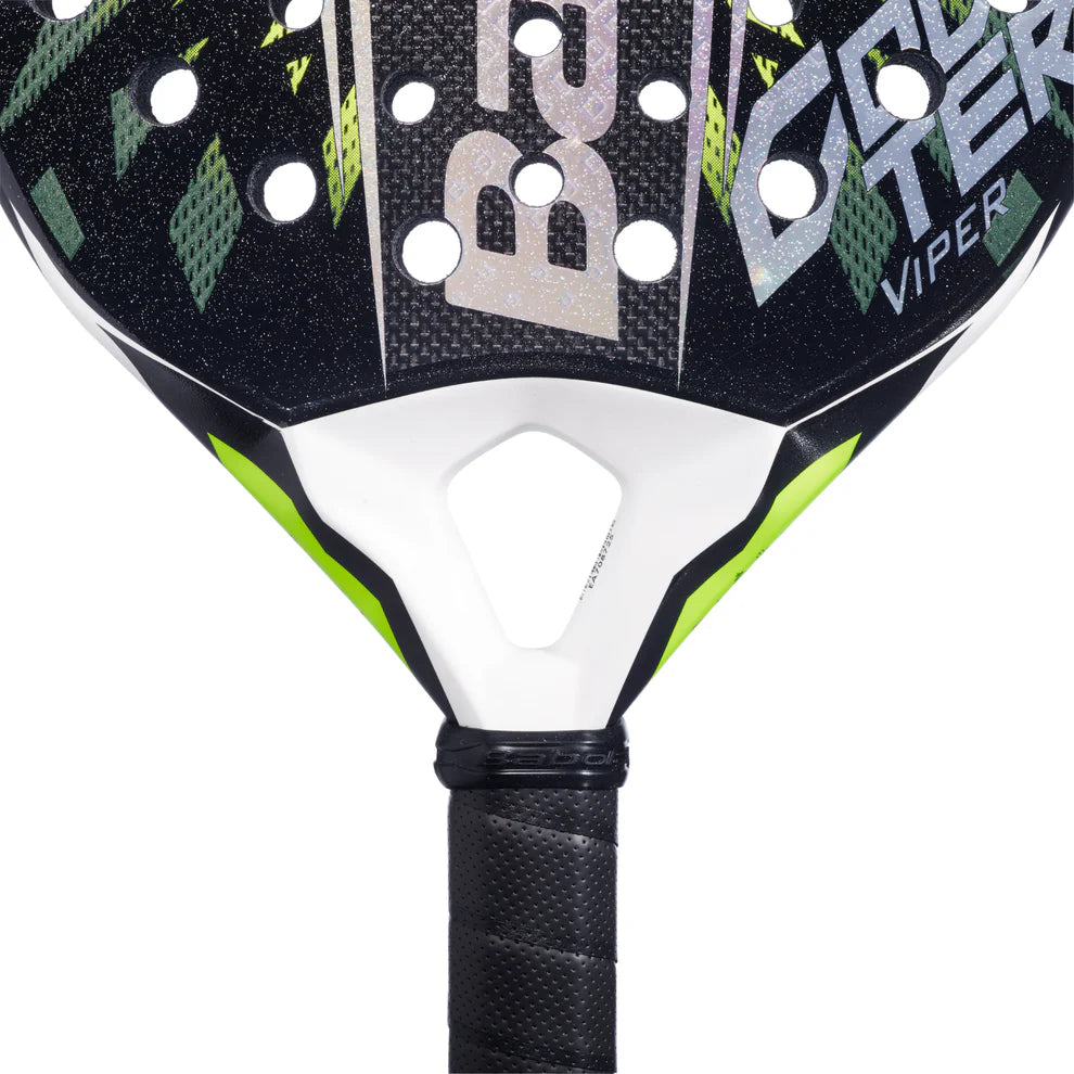 2026 Babolat Counter Viper 2.6 padel racket - close-up of the heart bridge