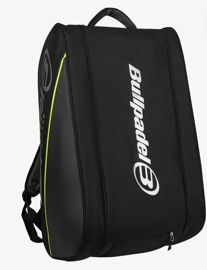 Bullpadel Advance Bag (Black/Green) - end panel view
